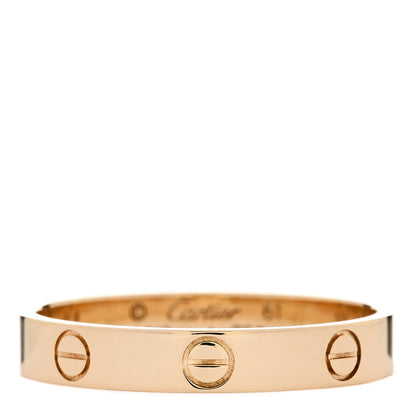 Cartier 18K Yellow Gold 3.5mm LOVE Wedding Band Ring 61 9.5 1 of 5
