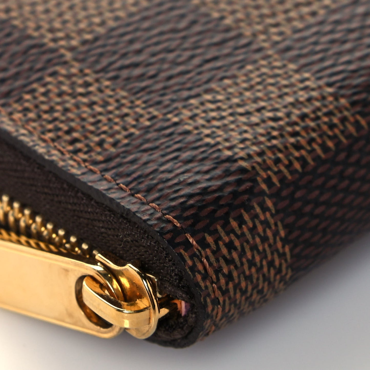 Damier Ebene Zippy Coin Purse Rose Ballerine