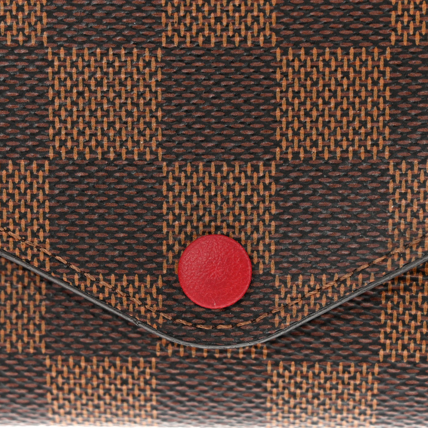 Damier Ebene Josephine Wallet Red