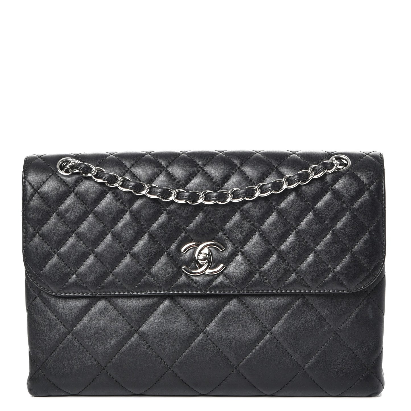 Calfskin Quilted In The Business Flap Bag Black