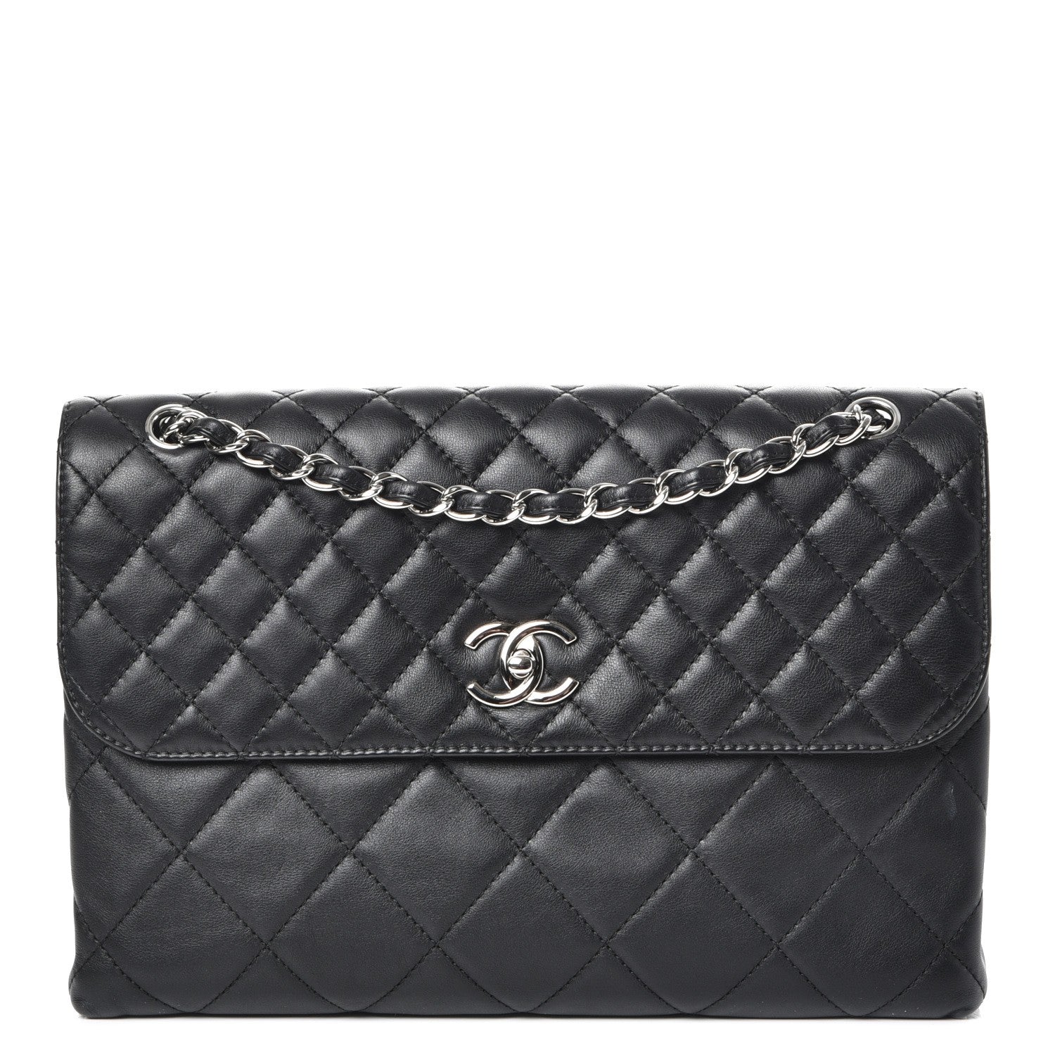 Chanel Calfskin Quilted In The Business Flap Bag Black 1 of 11