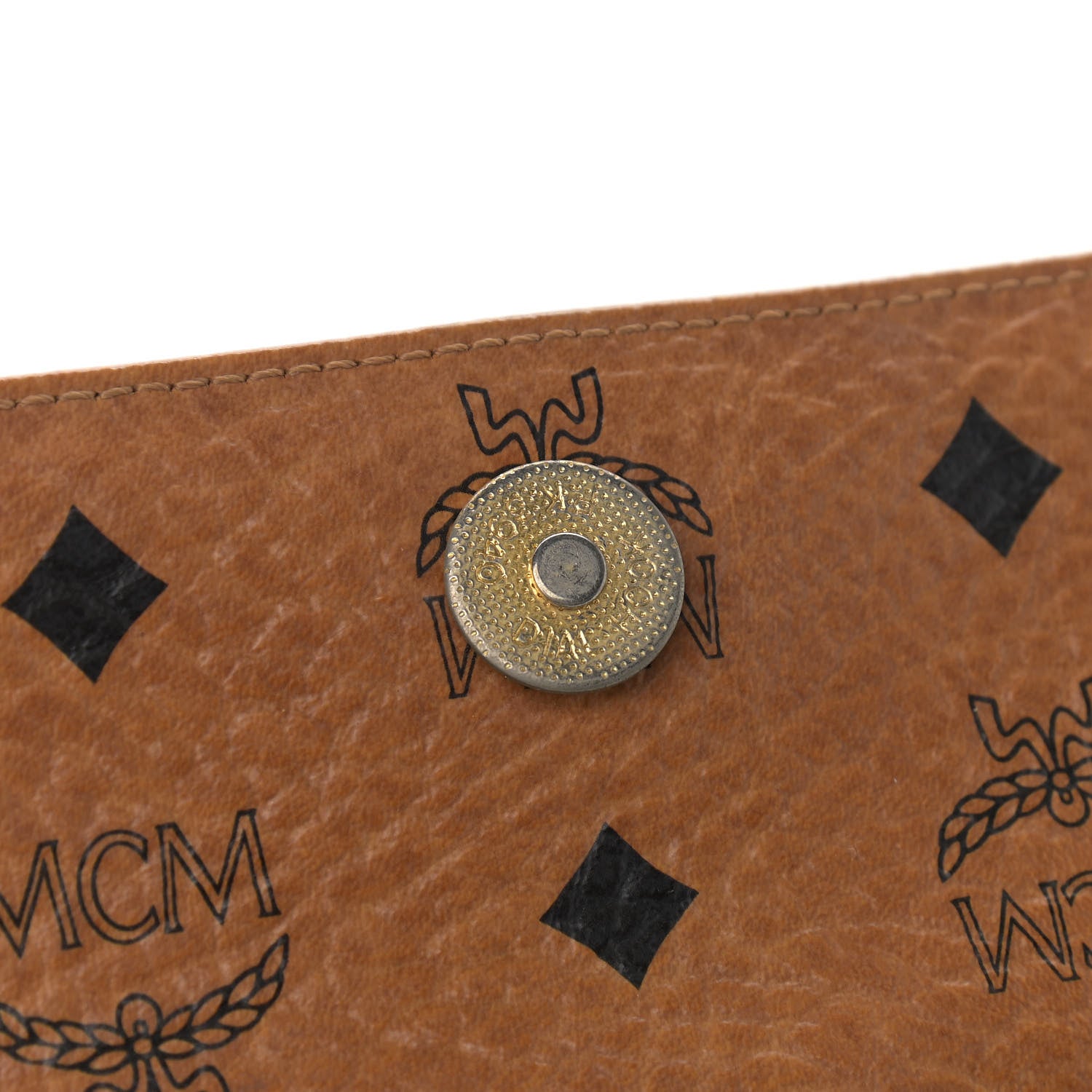 MCM Visetos Small Tote Cognac 12 of 16