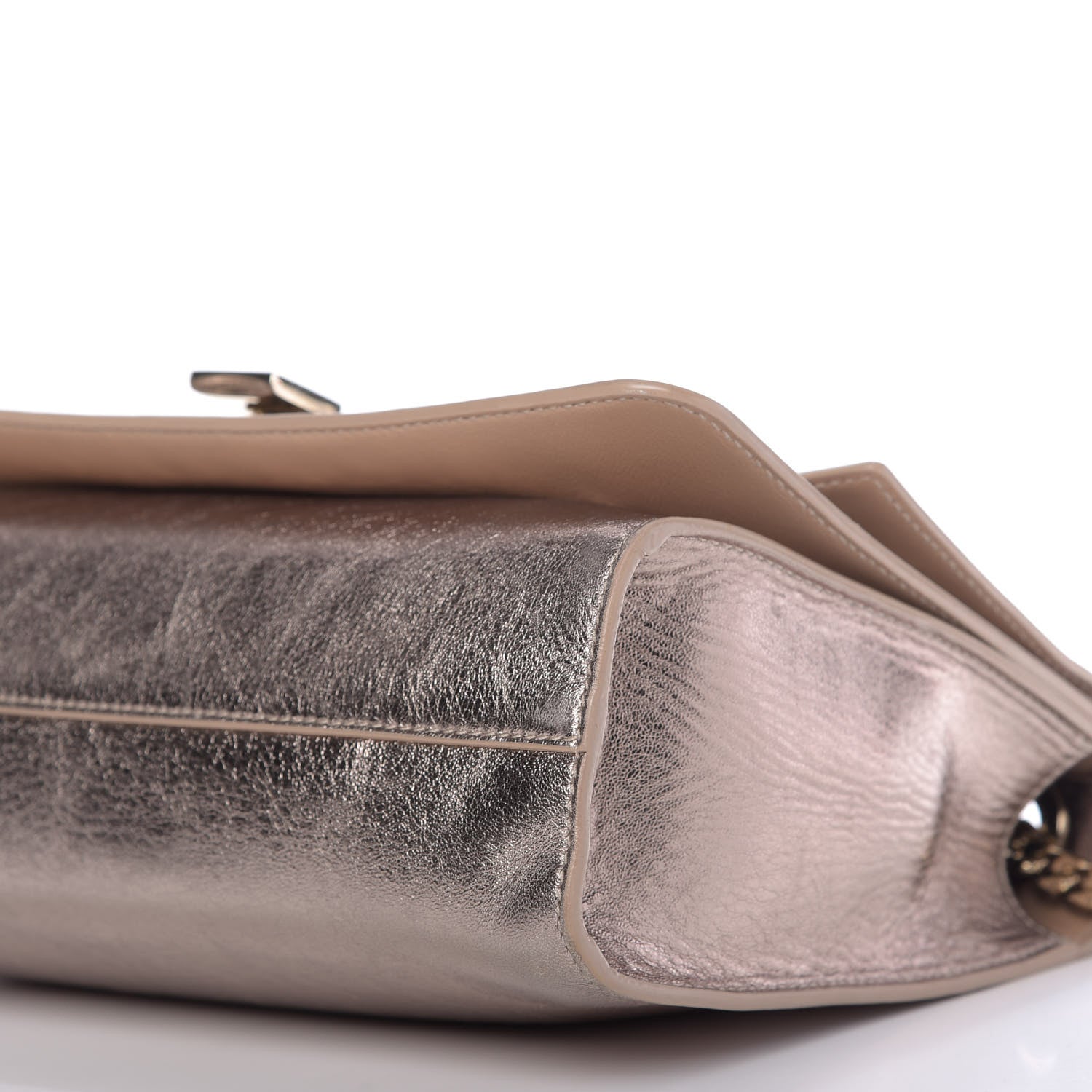 Jimmy Choo Metallic Calfskin Rebel Crossbody Bag Gold 7 of 8