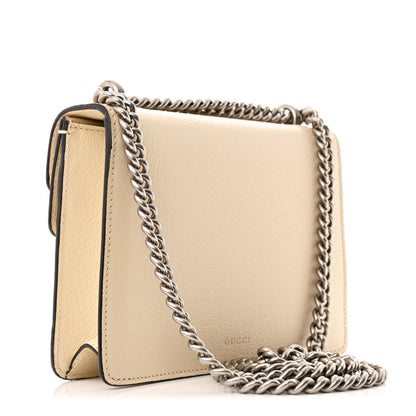 Gucci Textured Calfskin Crystal Mini Dionysus Shoulder Bag Mystic White 3 of 10