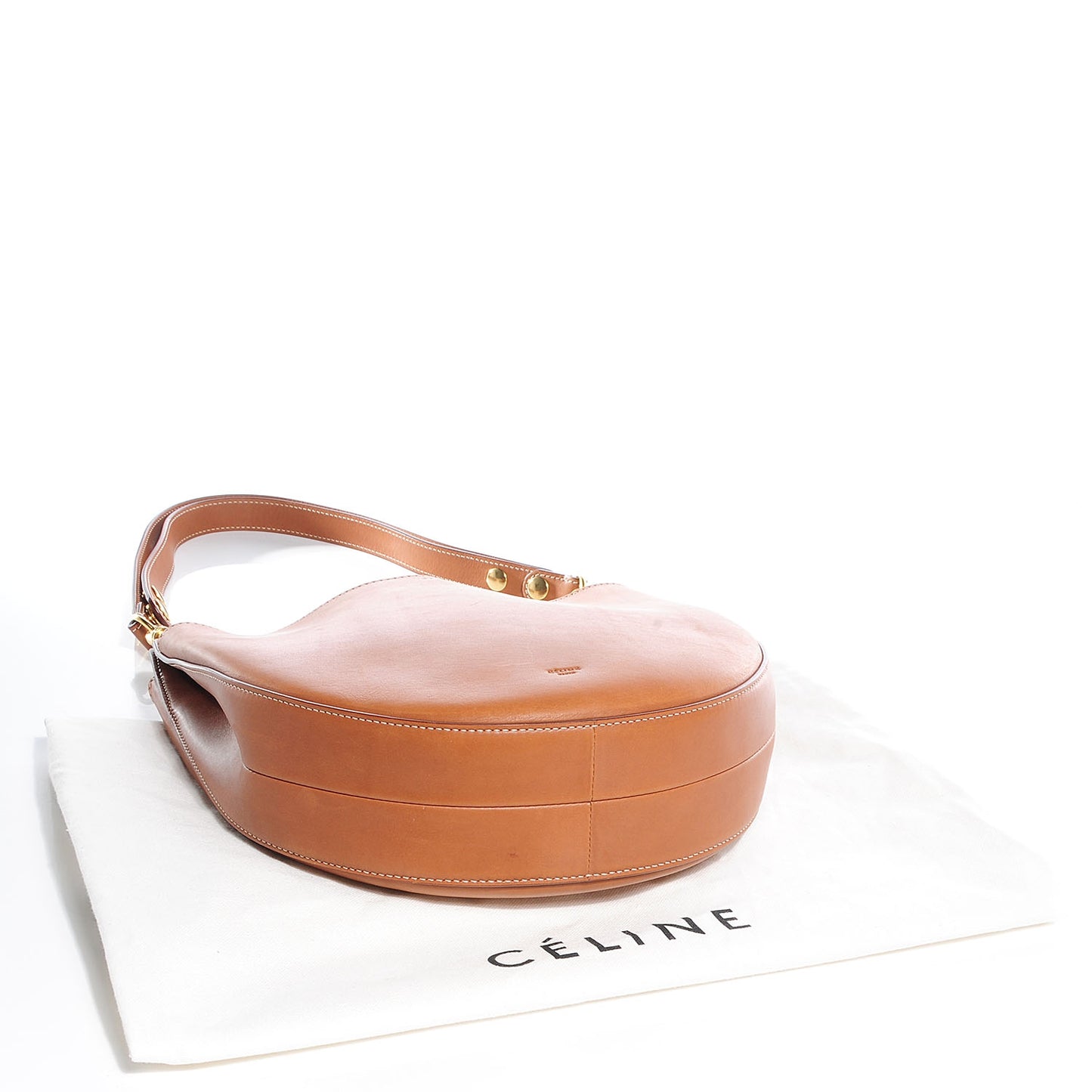 Natural Calfskin Small Hobo Tan