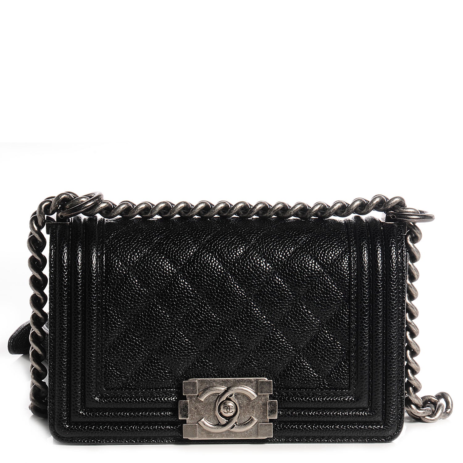 Chanel Caviar Quilted Small Boy Flap Black 1 of 8