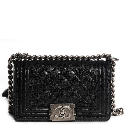 Chanel Caviar Quilted Small Boy Flap Black 1 of 8