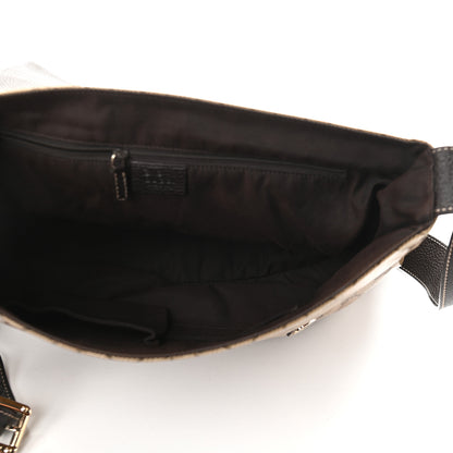 Gucci Crystal Monogram Flap Messenger Bag Beige Ebony 5 of 9