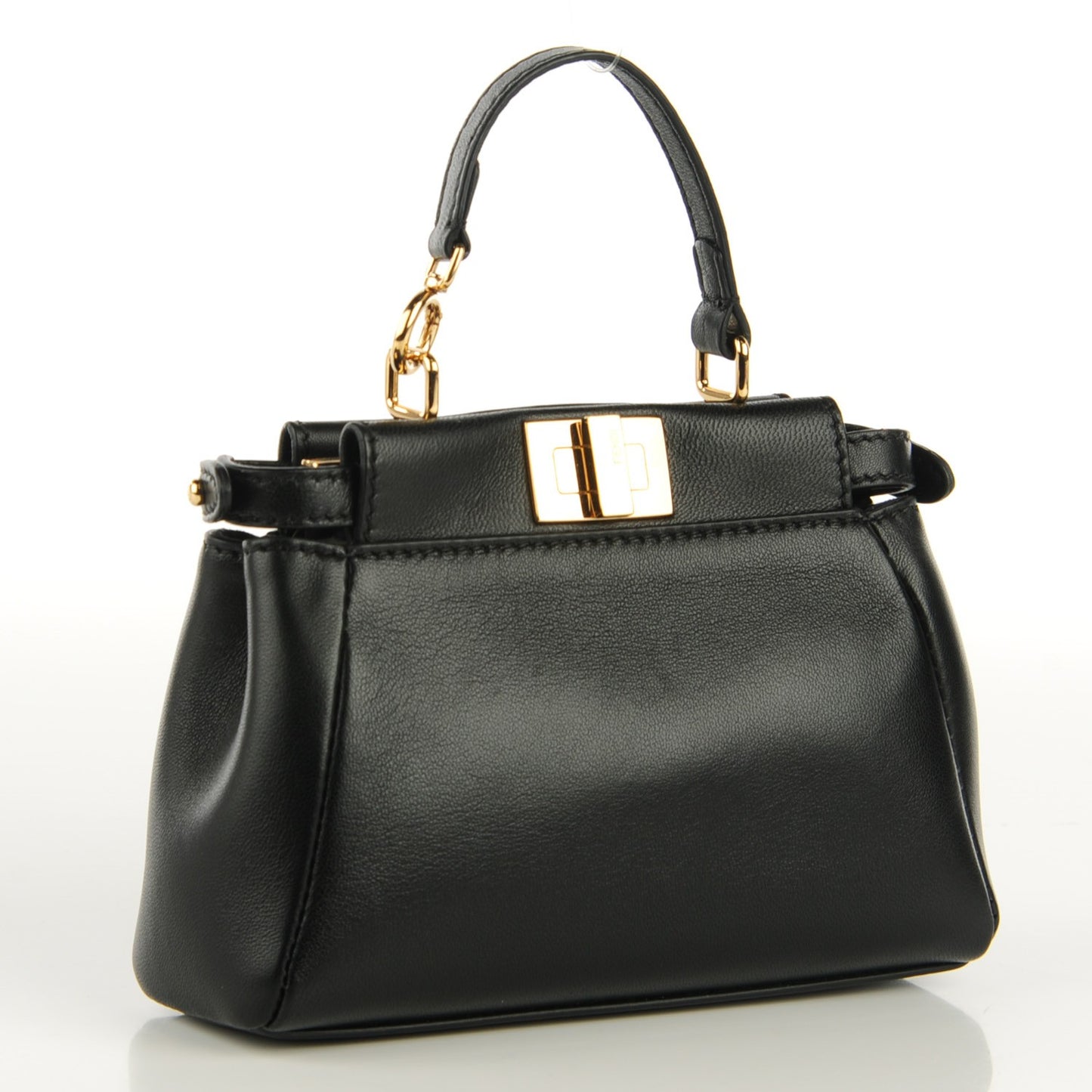 Nappa Micro Peekaboo Iconic Satchel Black