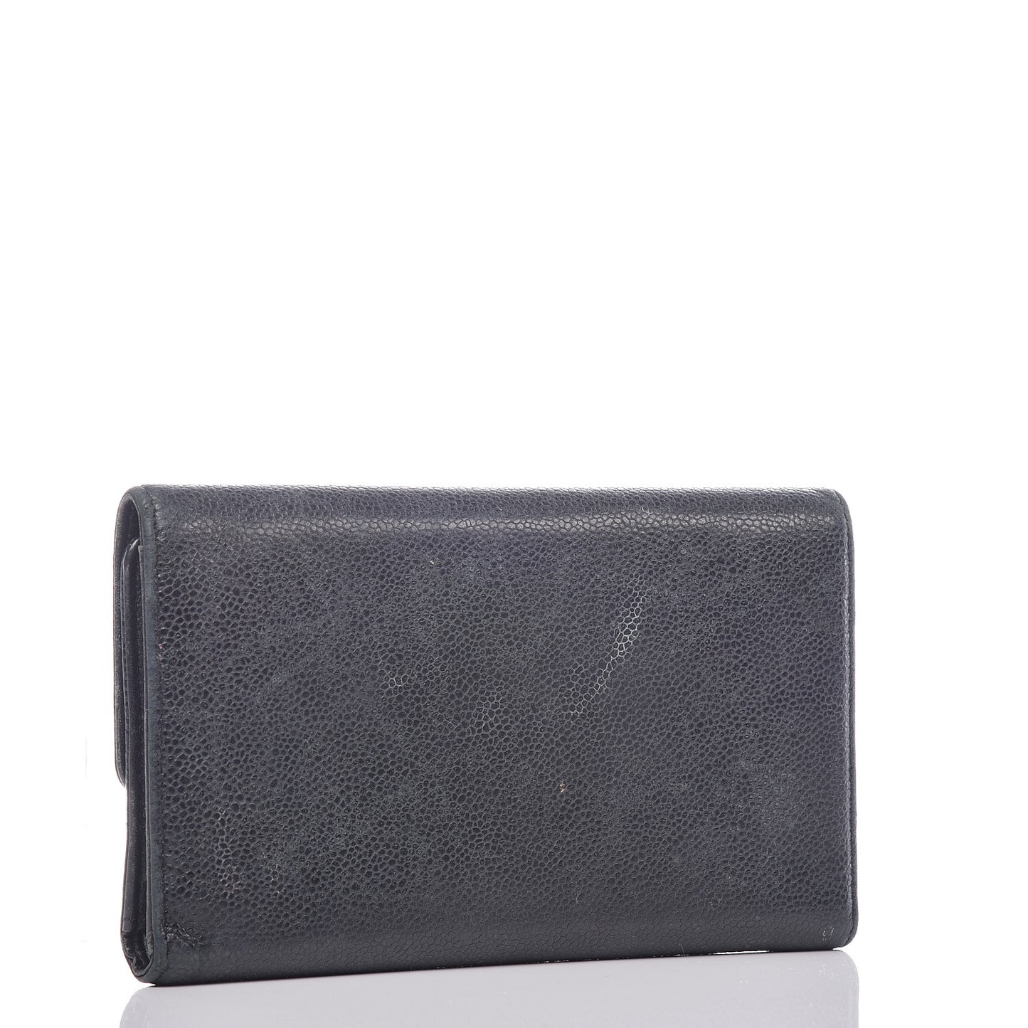 Caviar Timeless CC Large Flap Wallet Black