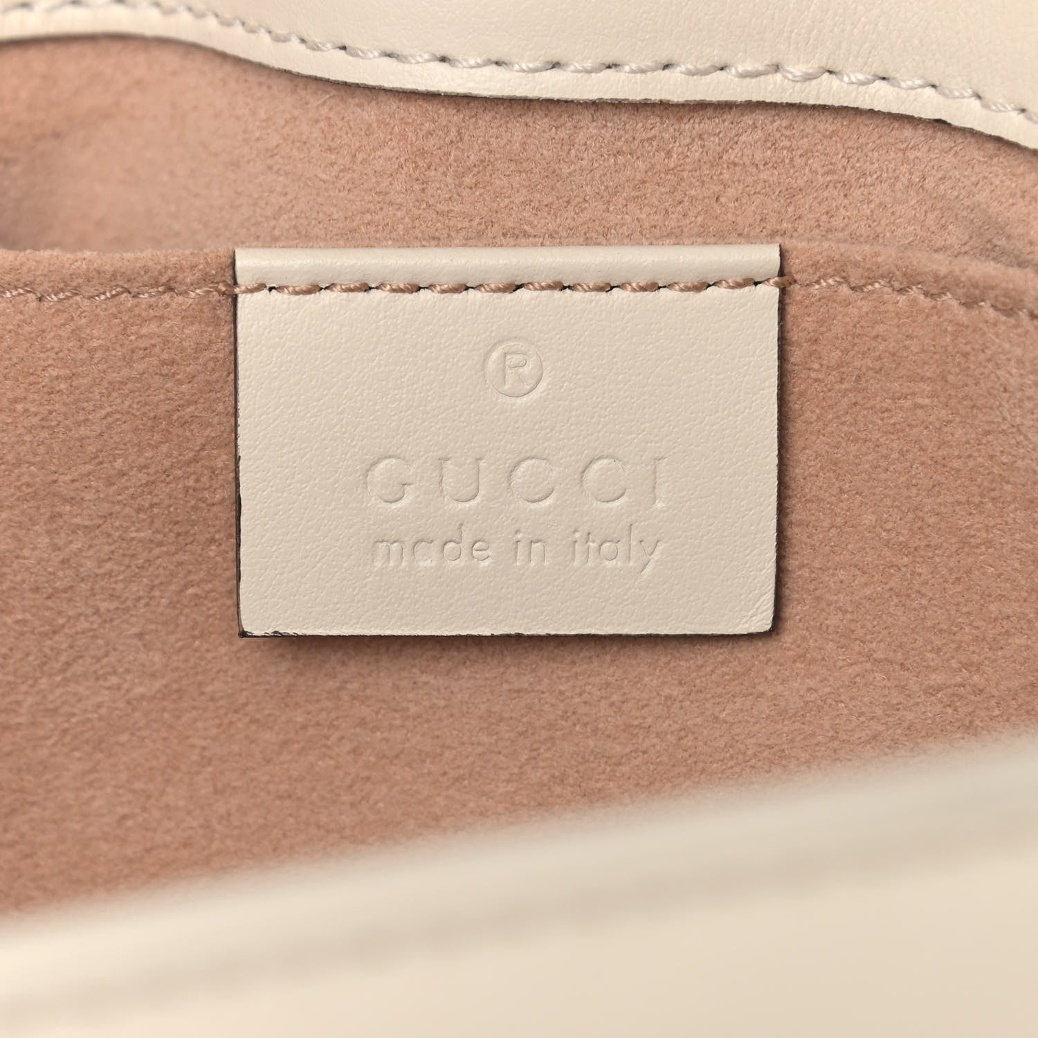 Gucci Calfskin Matelasse Mini GG Marmont Shoulder Bag White 6 of 10
