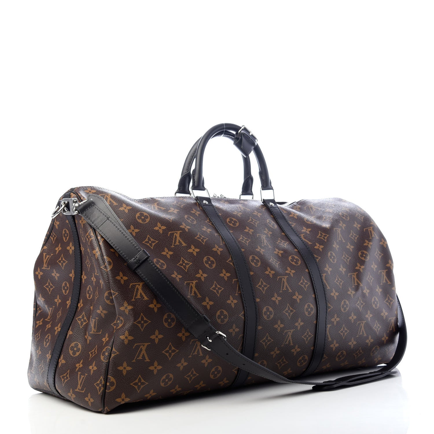 Louis Vuitton Monogram Macassar Keepall Bandouliere 55 2 of 8