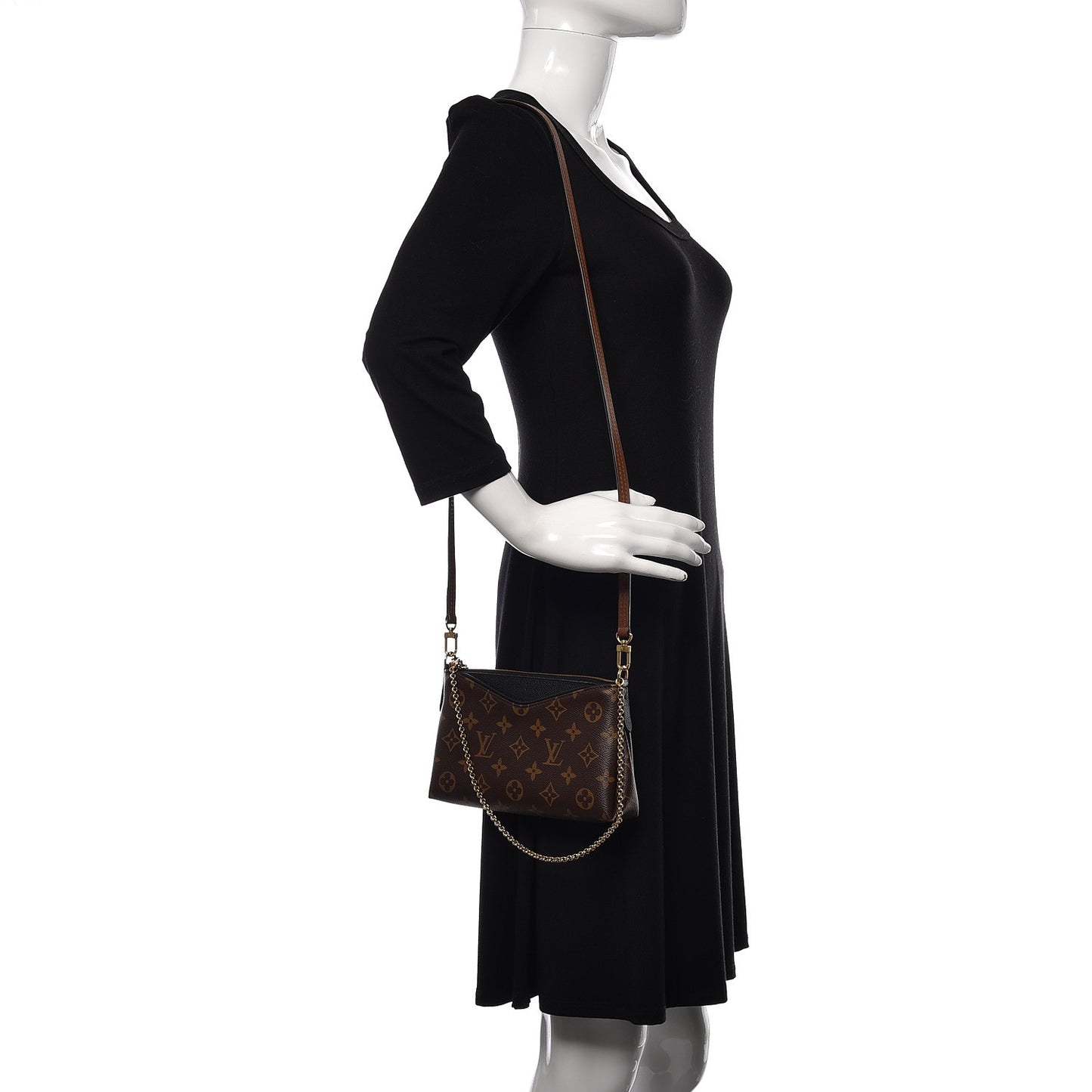 Monogram Pallas Clutch Black