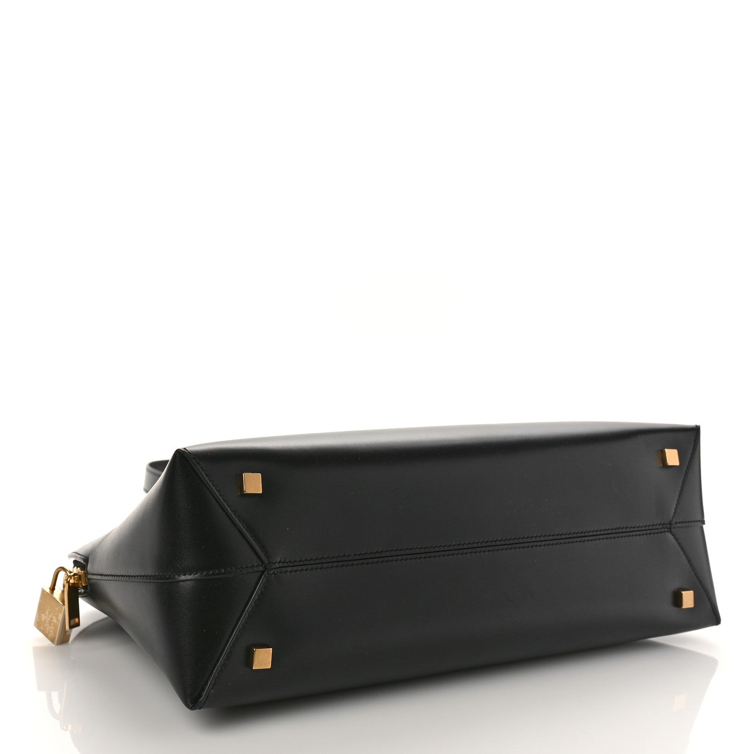 Saint Laurent Calfskin Sac De Jour Duffle Top Handle Black 4 of 8