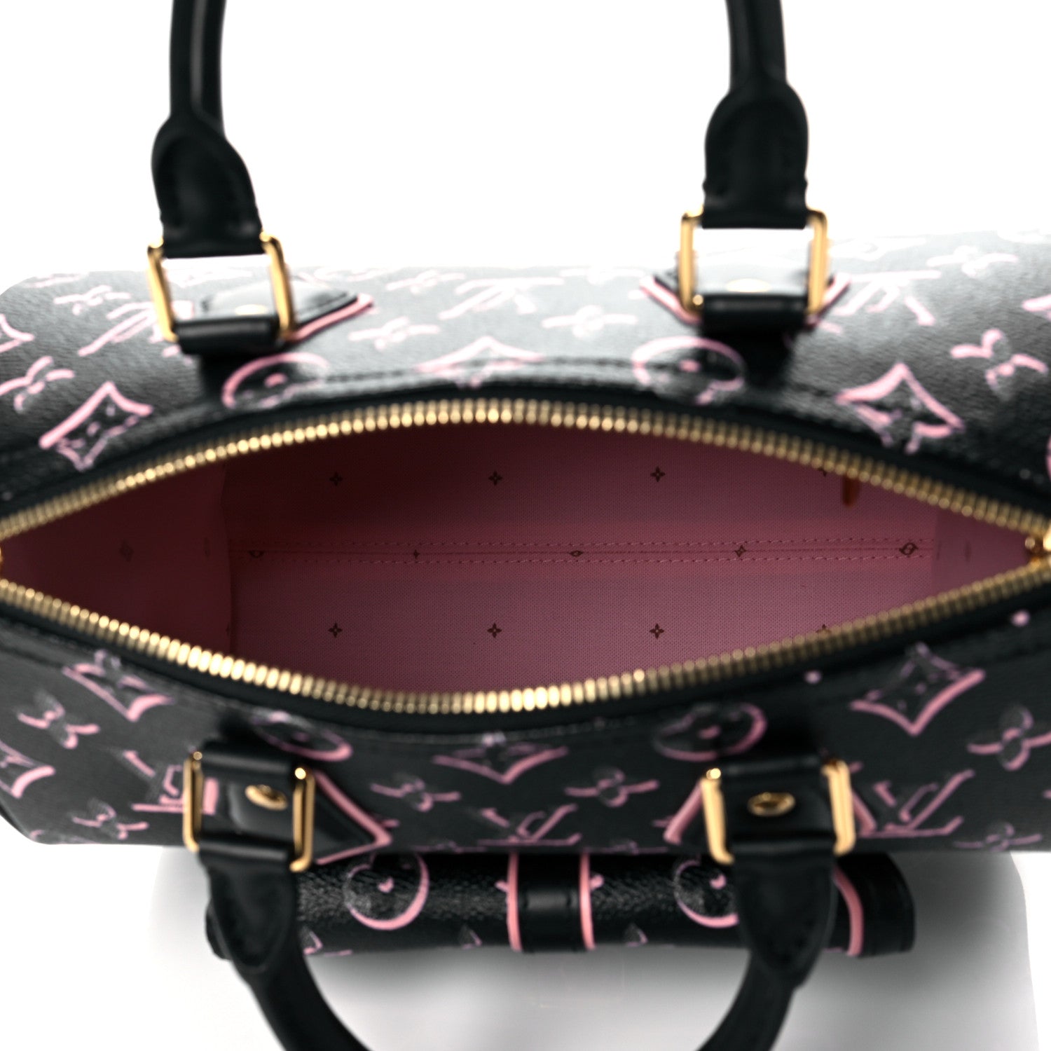 Louis Vuitton Monogram Fall for You Speedy Bandouliere 25 Black 5 of 9
