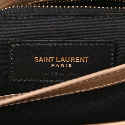 Saint Laurent Calfskin Y Quilted Monogram Toy Loulou Crossbody Bag Dark Beige 8 of 10