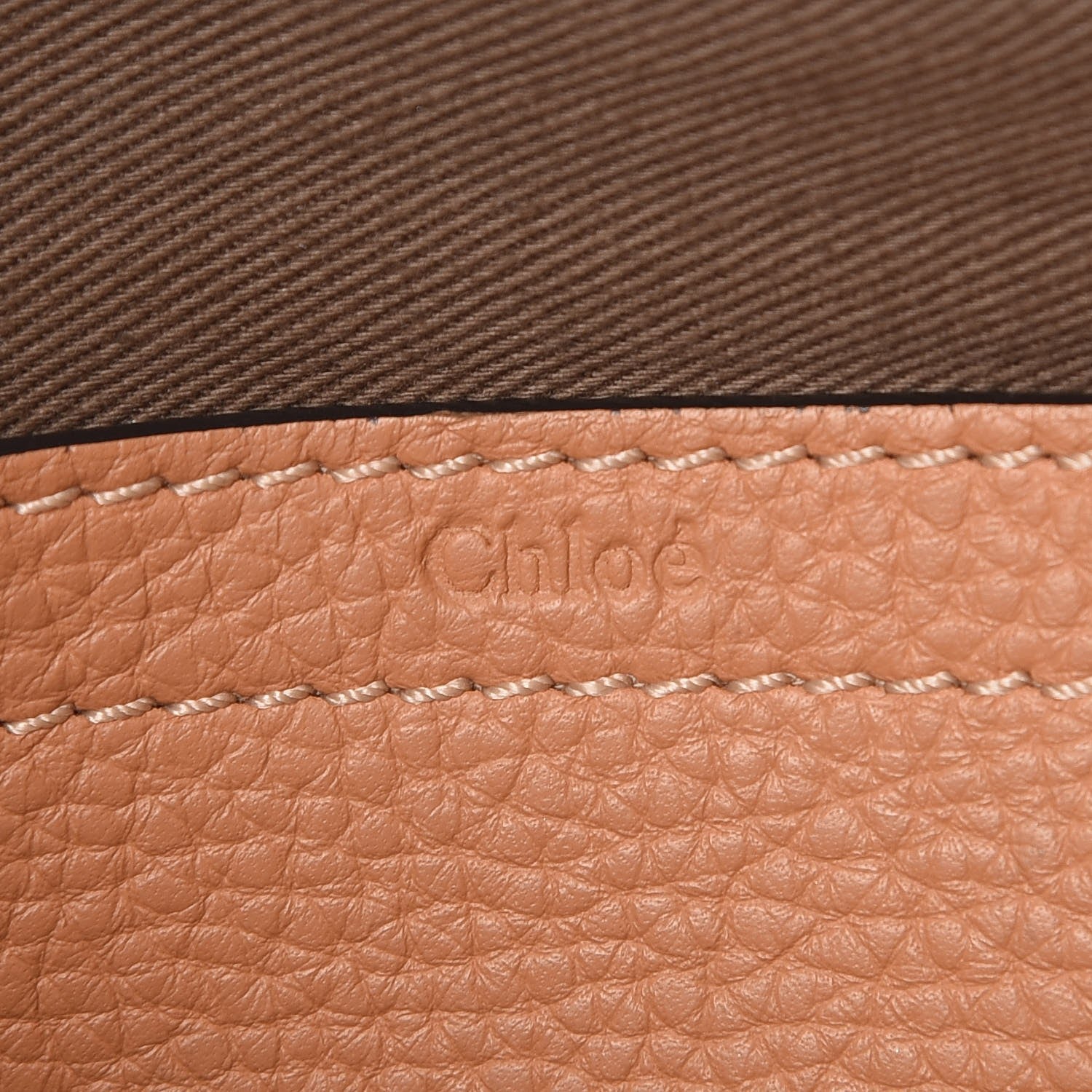 Chloe Calfskin Medium Marcie Round Crossbody Bag Nut 9 of 14