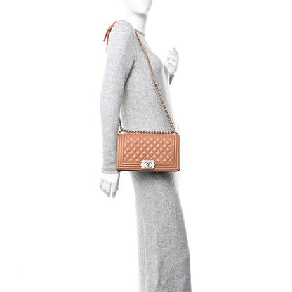 Chanel Caviar Quilted Medium Boy Flap Brown 2 of 11