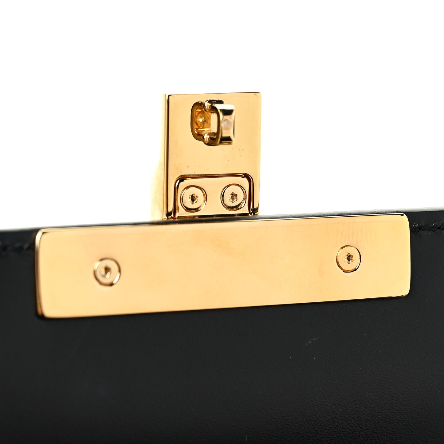 Guccissima Signature Small Padlock Top Handle Bag Black