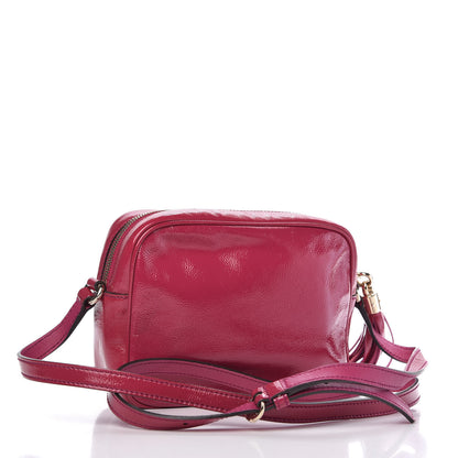 Gucci Soft Patent Small Soho Disco Bag Bright Bougainvillea 3 of 9