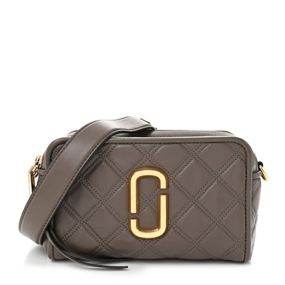 Marc Jacobs Calfskin Quilted The Softshot 21 Bag Loam Soil 1 of 12