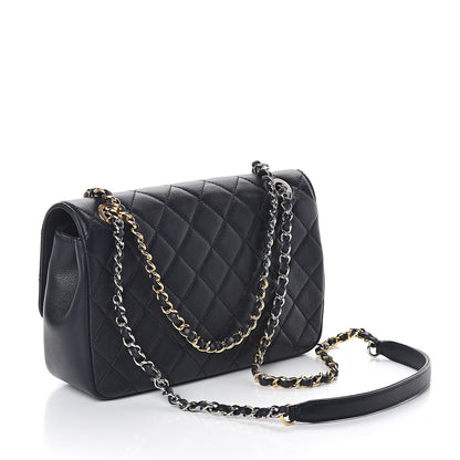 Chanel Calfskin Quilted Mini Rectangular Flap Dark Blue 2 of 8