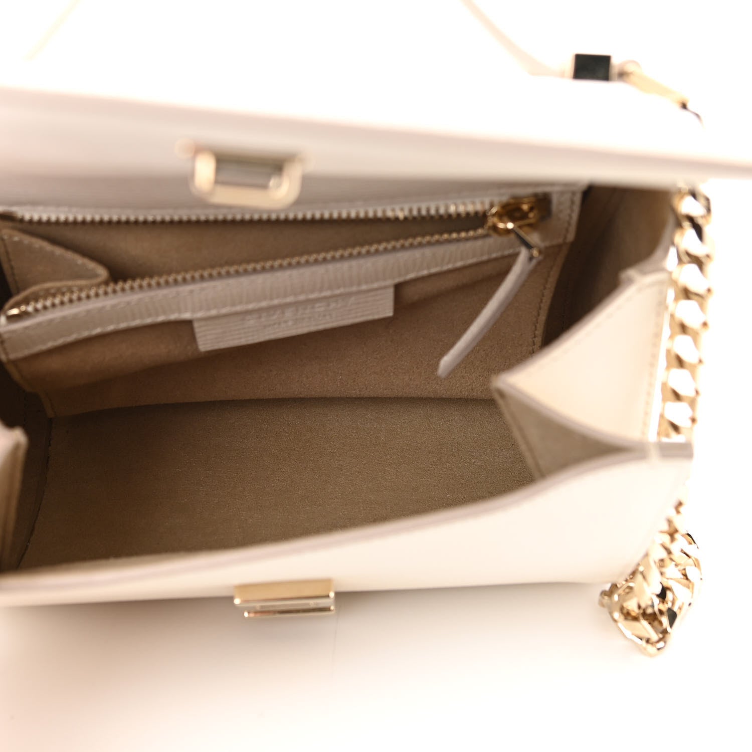Givenchy Textured Calfskin Mini Pandora Box Chain Crossbody Bag White 4 of 9