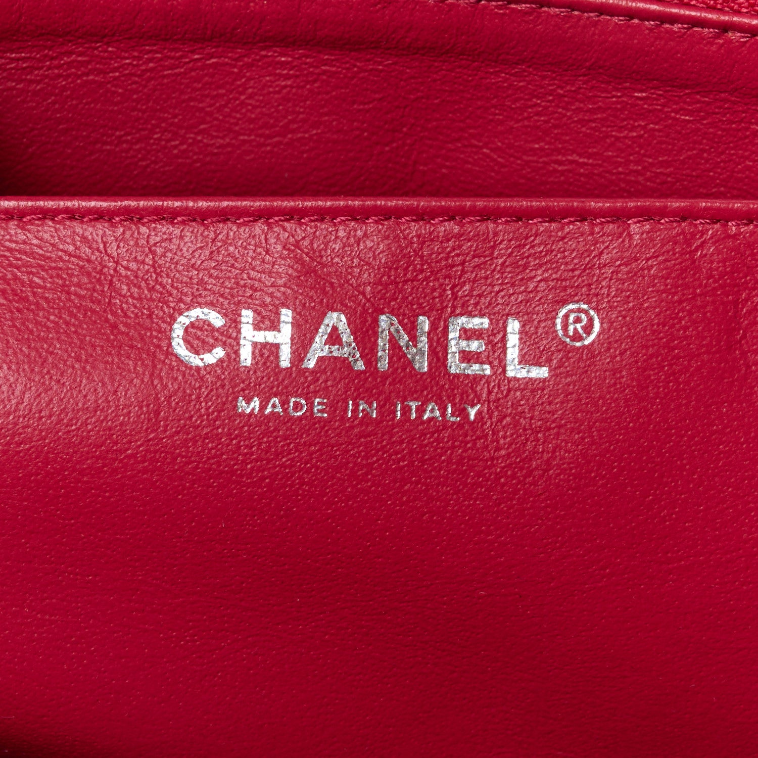 Chanel Lambskin Chevron Quilted Maxi Single Flap Red 6 of 17