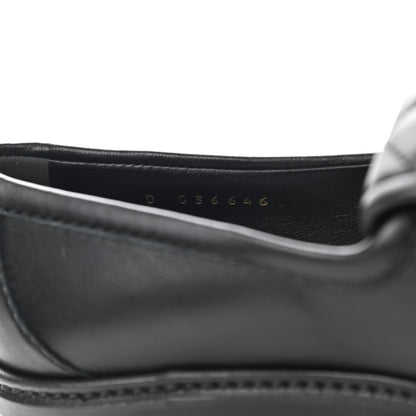 Chanel Lambskin Quilted CC Turnlock Loafers 37 Black 8 of 9