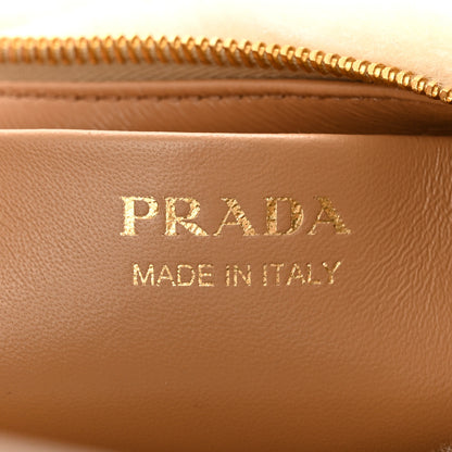 Prada Shearling Arque Shoulder Bag Ecru Noisette 6 of 12