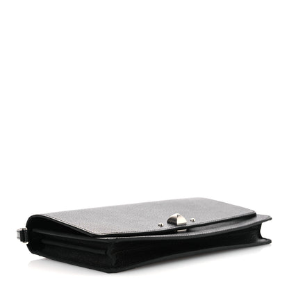 Hermes Chamkila Goatskin Medor To Go Wallet Black 4 of 12