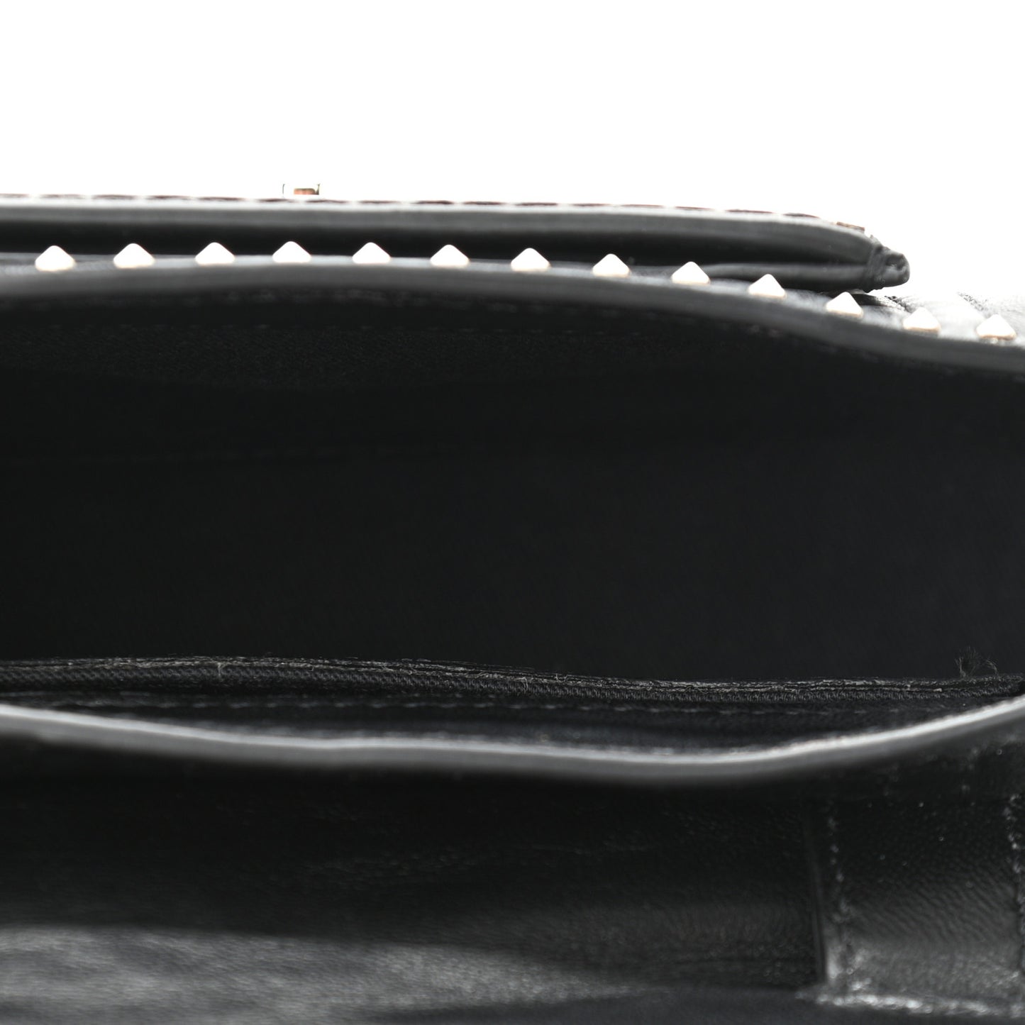 Lambskin ZiggyStud Rockstud Convertible Crossbody Belt Bag Black