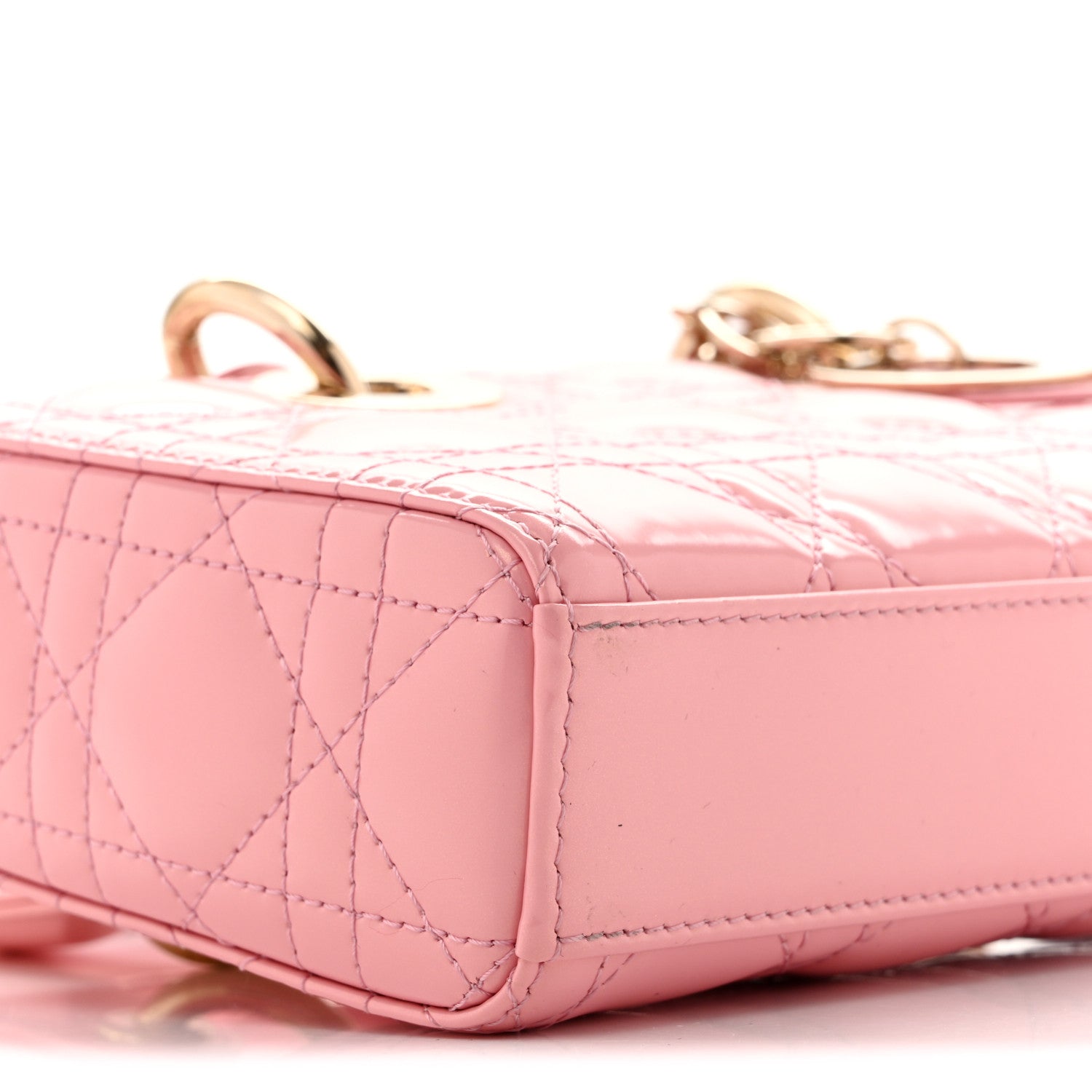 Christian Dior Patent Cannage Small Lady D-Joy Pink 9 of 14