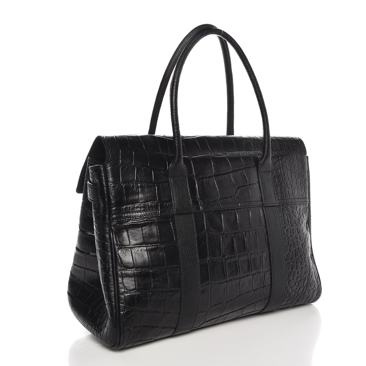 Croc Embossed Bayswater Black