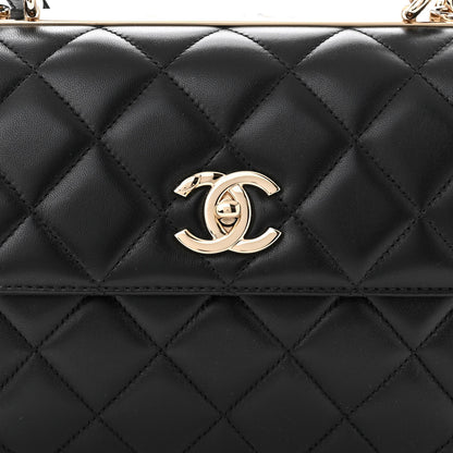 Chanel Lambskin Quilted Small Trendy CC Dual Handle Flap Bag Black 8 of 11