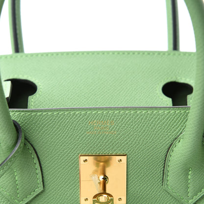 Hermes Epsom Birkin 30 Vert Criquet 8 of 11