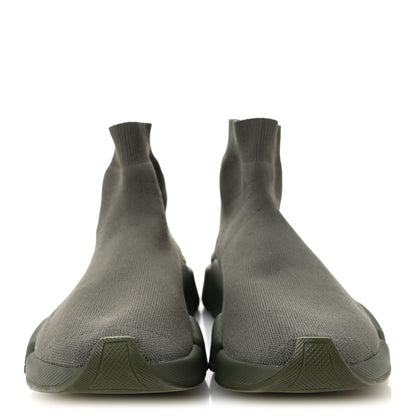 Balenciaga Technical 3D Recycled Knit Womens Speed 2.0 Sneakers 40 Monocolor Dark Kaki 3 of 9