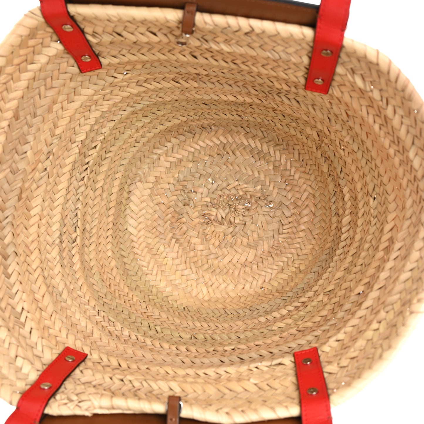 Woven Straw Loubishore Tote Beige