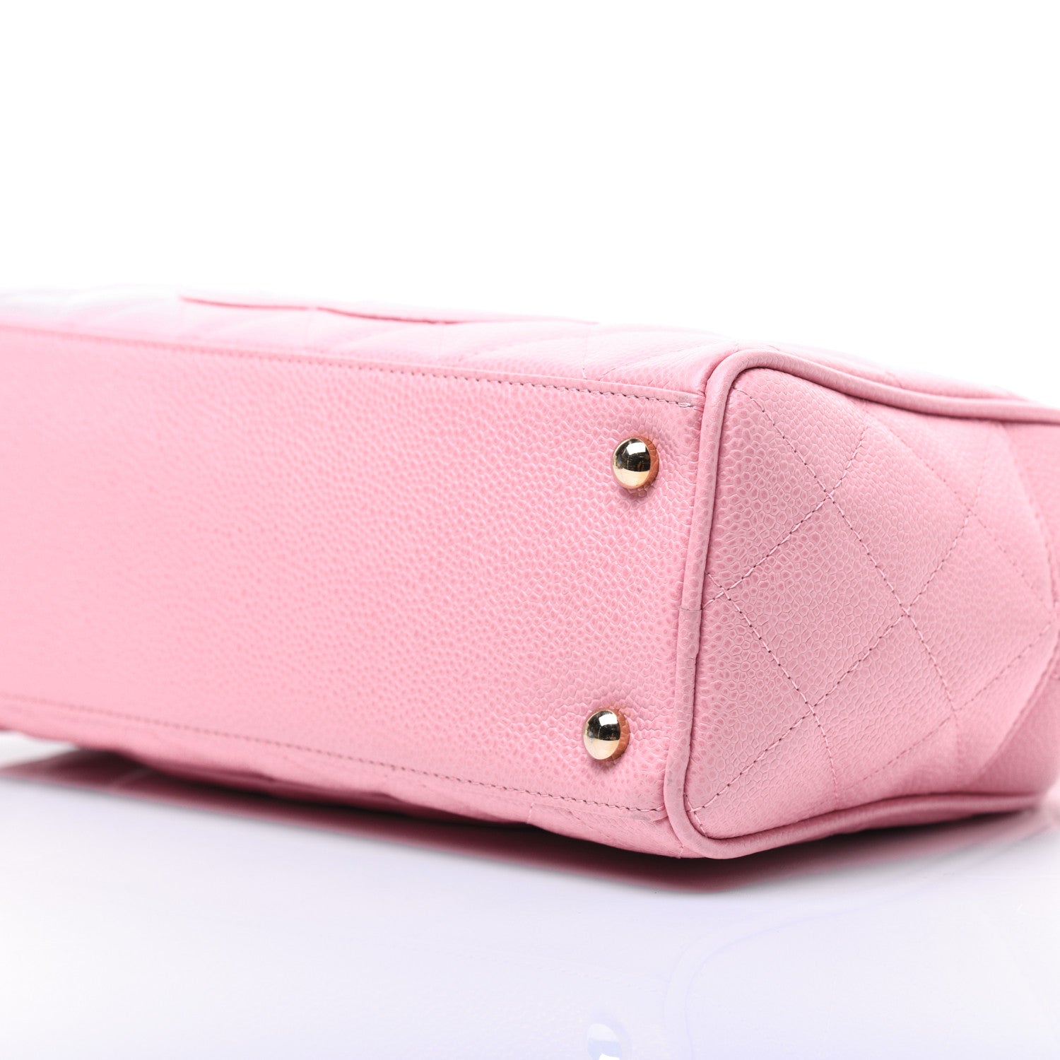 Chanel Caviar Quilted Small Bowler Pink 7 of 22