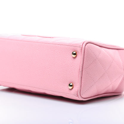 Chanel Caviar Quilted Small Bowler Pink 7 of 22