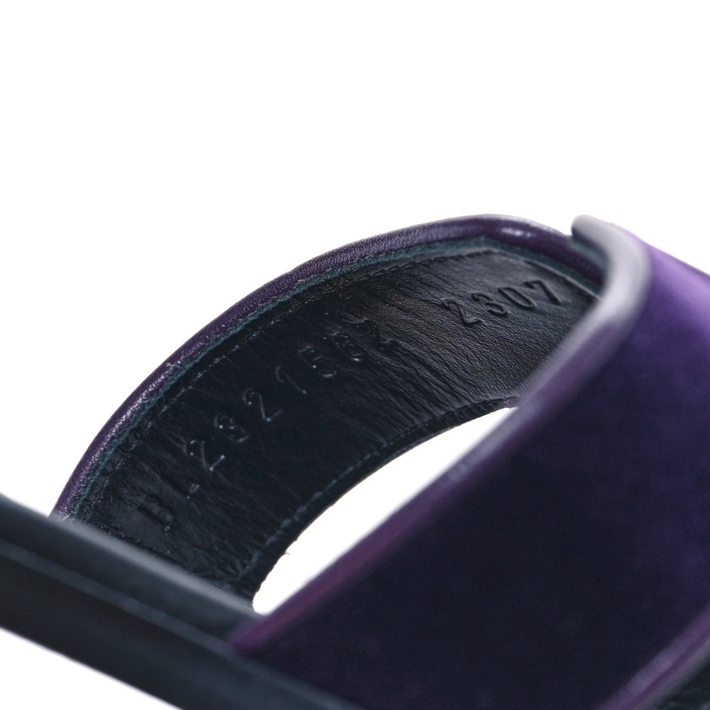 Velvet Nappa Oran Sandals  38.5 Violet Fonce