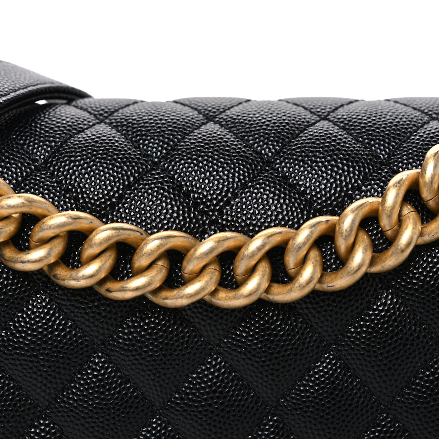 Chanel Caviar Quilted Medium Boy Flap Black 8 of 10