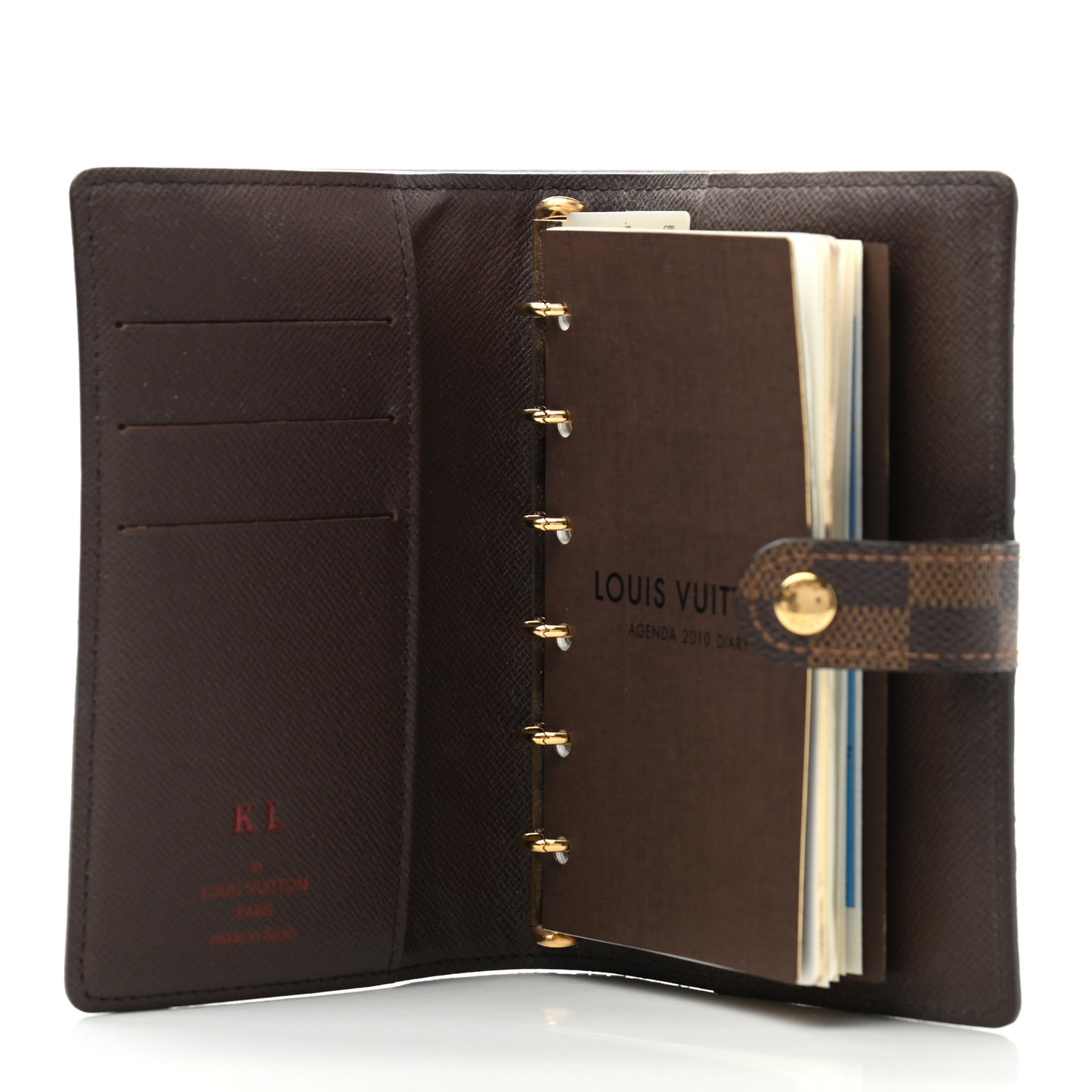 Damier Ebene Small Ring Agenda Cover