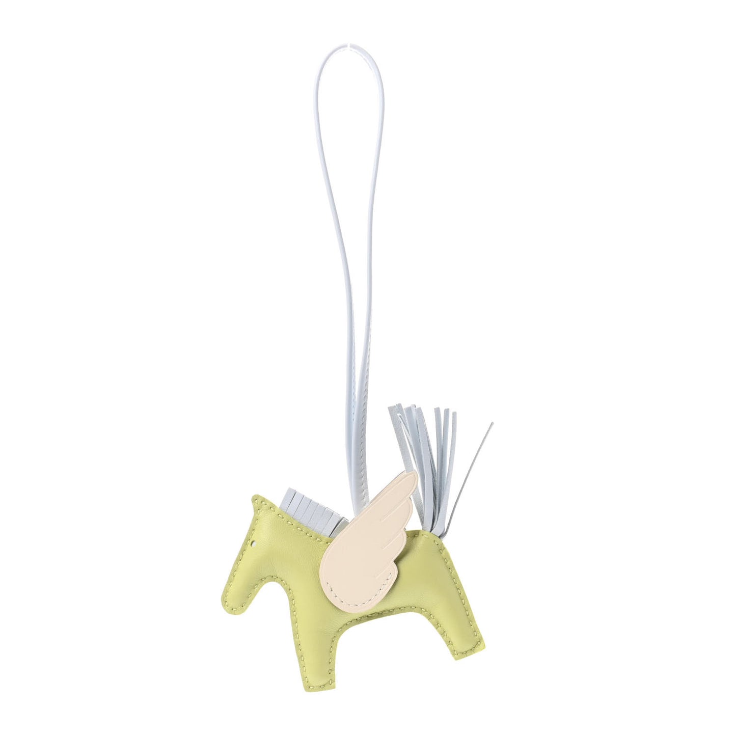 Milo Lambskin Grigri Rodeo Pegase Horse Bag Charm PM Jaune Bourgeon Bleu Brume Nata