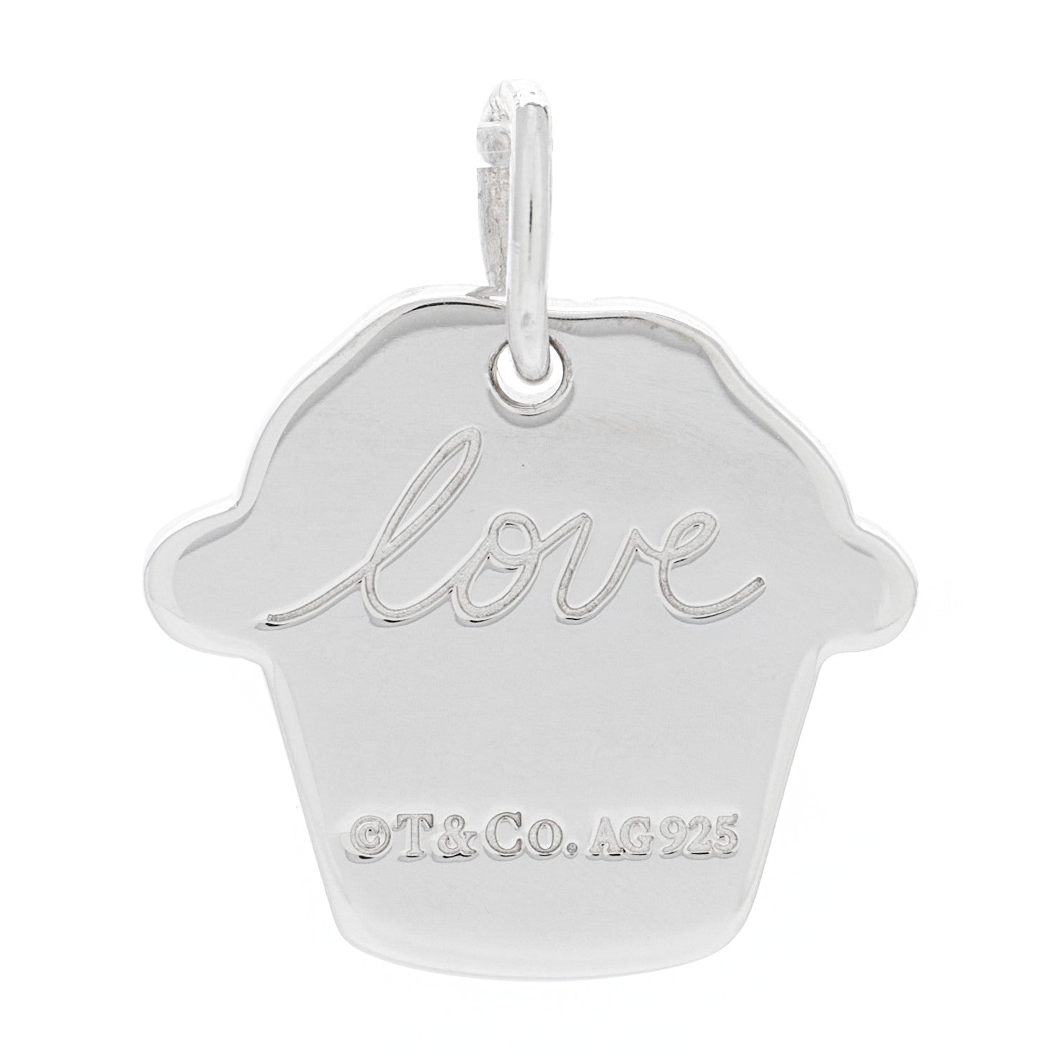Tiffany Sterling Silver Love Muffin Charm 3 of 4