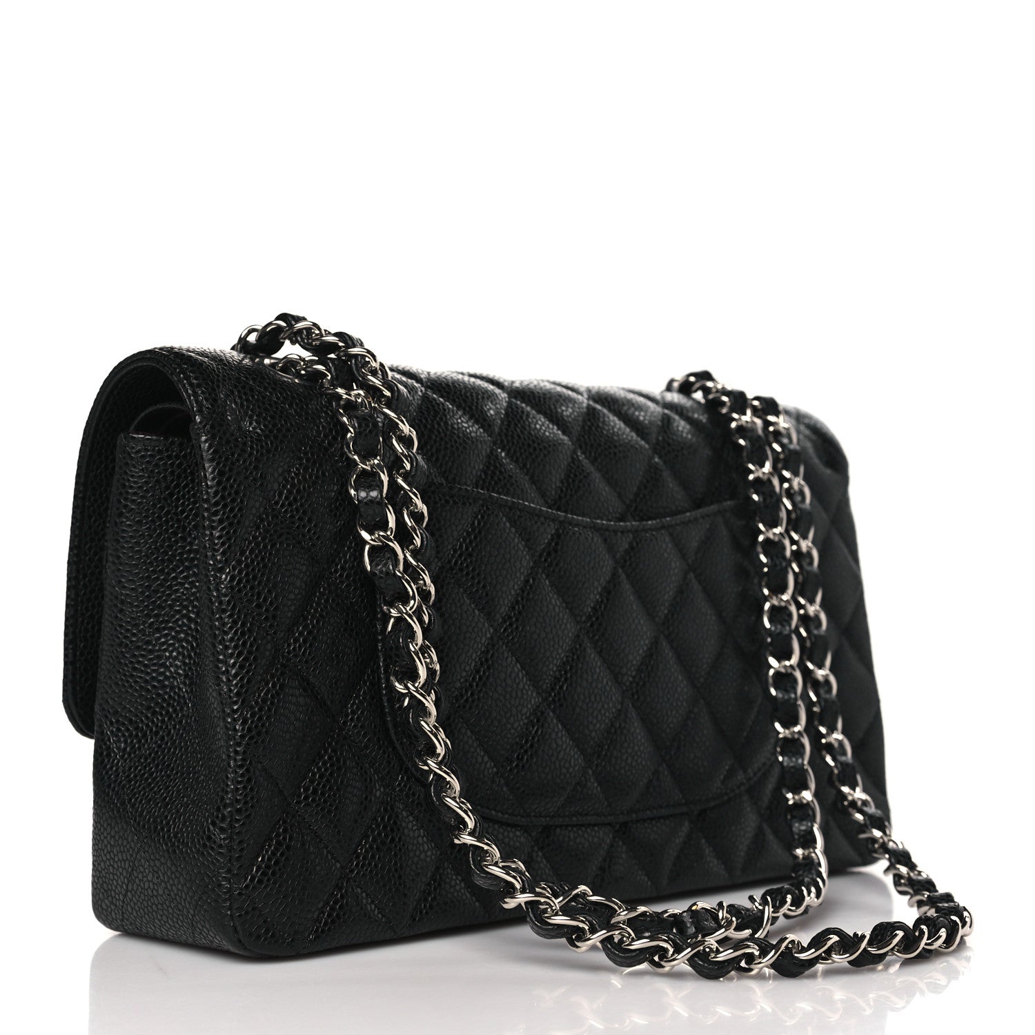 Chanel Caviar Quilted Medium Double Flap Black 3 of 10