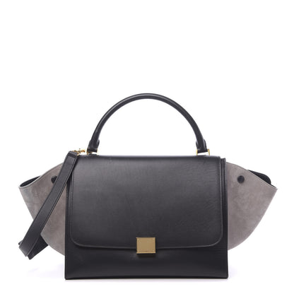 Celine Smooth Calfskin Suede Medium Bi-Color Trapeze 1 of 16