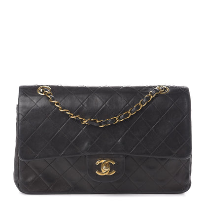 Chanel Lambskin Quilted Medium Double Flap Black 1 of 10