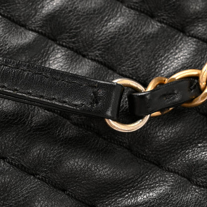Chanel Calfskin Chevron Quilted Surpique Tote Black 13 of 13
