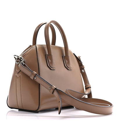 Givenchy Shiny Lord Calfskin Mini Antigona Dark Beige 3 of 10